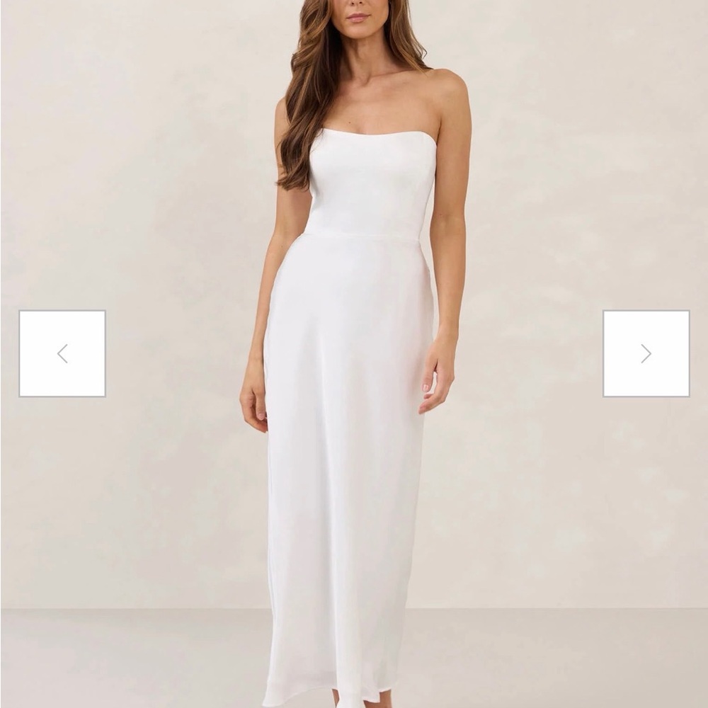 Satin Bridal Event Dress - Brodie Midi Dress